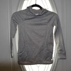 AVIA Sport Tunic Hoodie Moisture Wick Gray Girls XS(4-5)